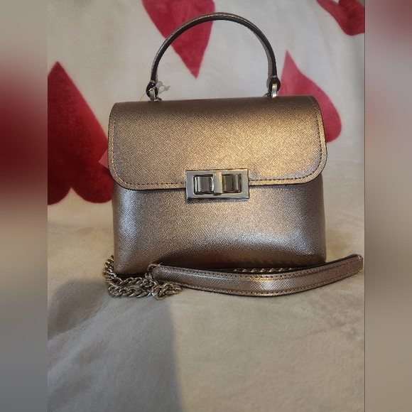 NWT Kate Spade rose gold handbag and wallet set - Picture 3 of 12